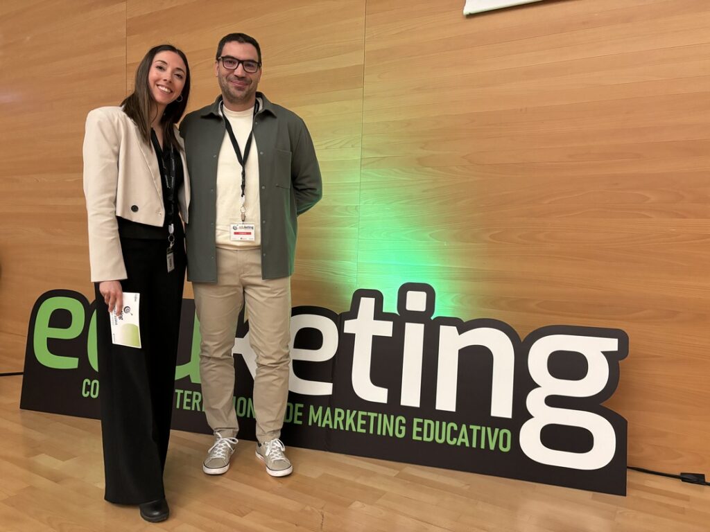 El director general, Òscar Múrcia, i la directora pedagògica de l'escola FEDAC Súria, Gemma Barrera, han estat ponents al congrés Eduketing 2024.