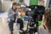 Gravació del serveis informatius de TV3 a l'escola FEDAC Montcada d'un reportatge sobre el pensament computacional desendollat.