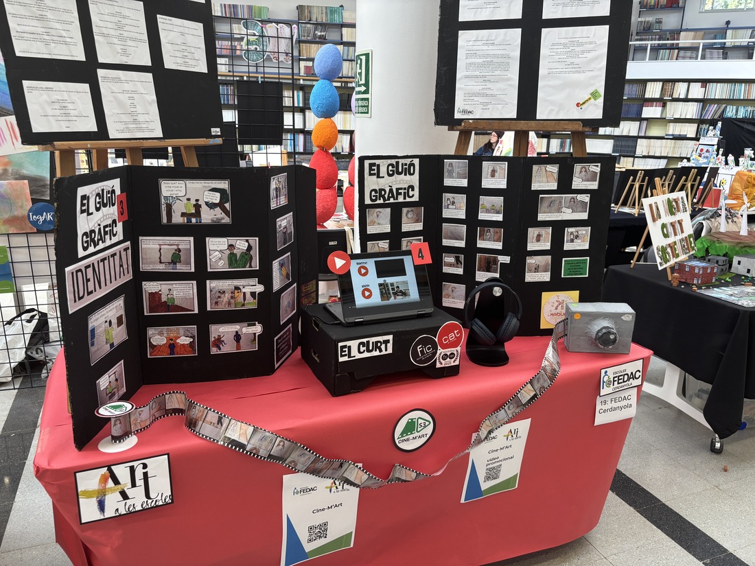 Projecte Cine-M'art de l'escola FEDAC Cerdanyola per treballar el llenguatge cinematogràfic  des de l'àrea +ART a les escoles