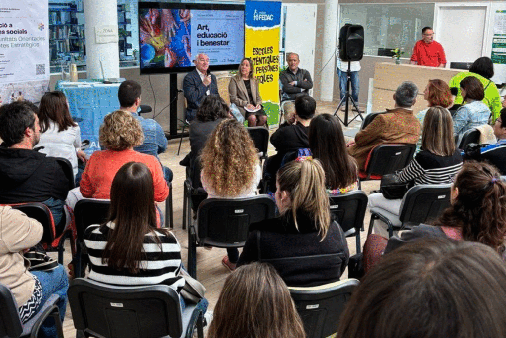 Inauguració de la jornada "Art, educació i benestar" a la UAB.