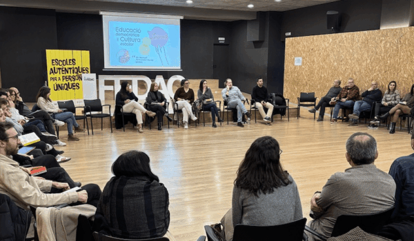 2es Jornades FEDAC de transformació educativa amb el professor de la Universitat de Màlaga Manuel Fernández Navas (@nolo14) a l'escola FEDAC Amílcar, a Barcelona.