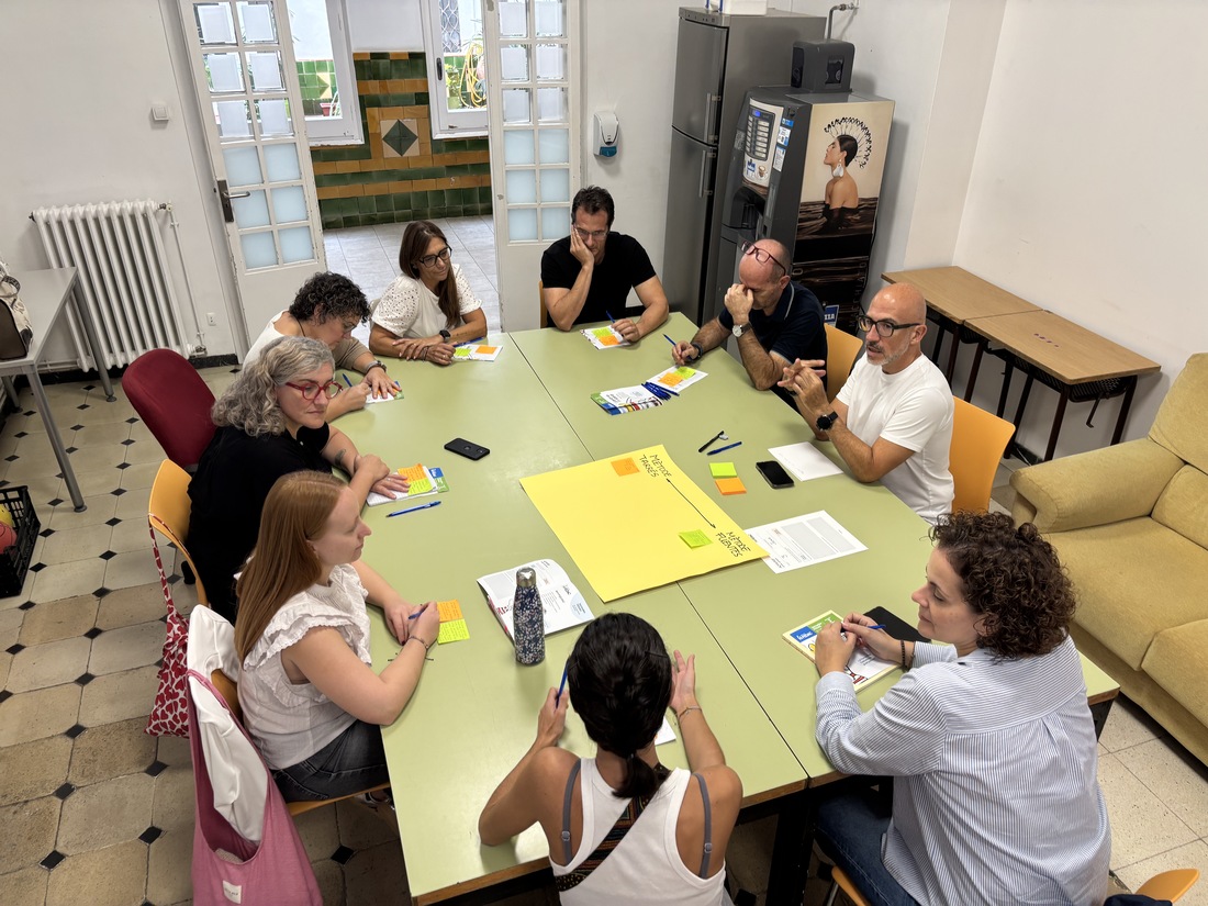 Grup de reflexió a les 3es Jornades FEDAC de transformació educativa.